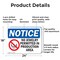 Signmission No Jewelry Permitted In Production, 24 in W x Rectangle, Aluminum OS-2PACK-NS-A-1824-L-14670 - alternate 8